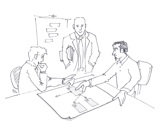 Software-Architektur Illustration